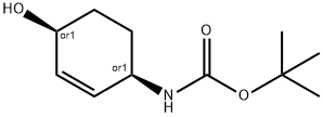 Carbamic acid, [(1R,4S)-4-hydroxy-2-cyclohexen-1-yl]-, 1,1-dimethylethyl Structure