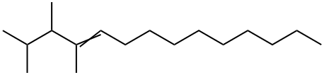 2,3,4-Trimethyl-4-tetradecene Structure