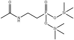 [2-(Acetylamino)ethyl]phosphonic acid bis(trimethylsilyl) ester 结构式