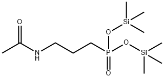 [3-(Acetylamino)propyl]phosphonic acid bis(trimethylsilyl) ester Structure