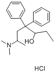 (R*,R*)-(+-)-beta-(2-(Dimethylamino)propyl)-alpha-ethyl-beta-phenylben zeneethanol HCl Structure