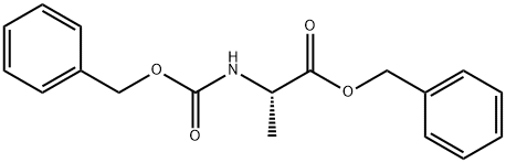 benzyl N-benzyloxycarbonyl-DL-alaninate Struktur