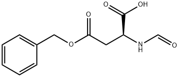 N-ホルミル-L-アスパラギン酸4-ベンジル 化学構造式