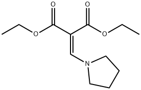 2-(1-Pyrrolidinylmethylene)malonic acid diethyl ester 结构式