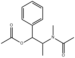 酢酸2-(アセチルメチルアミノ)-1-フェニルプロピル 化学構造式