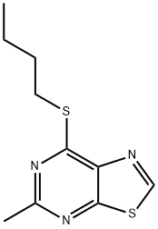 7-Butylthio-5-methylthiazolo[5,4-d]pyrimidine 结构式