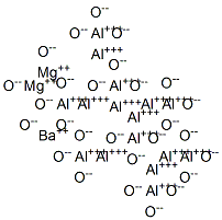 hexadecaaluminium barium dimagnesium heptacosaoxide,55134-50-4,结构式