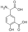 (S)-3-カルボキシ-4-ヒドロキシフェニルグリシン 化学構造式