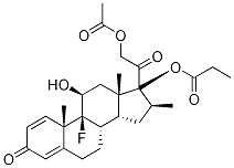Betamethasone 21-Acetate-17-propionate Structure