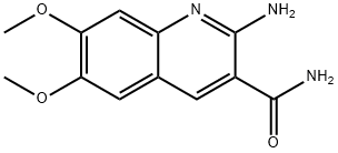 2-氨基-6,7-二甲氧基喹啉-3-甲酰胺, 55149-43-4, 结构式