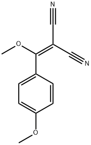 METHOXY(4-METHOXYPHENYL)METHYLENE]PROPANEDINITRILE Struktur