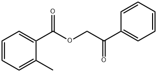 2-メチル安息香酸フェナシル 化学構造式