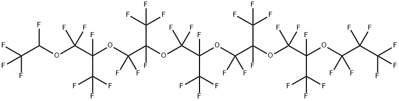 2H-パーフルオロ-5,8,11,14,17-ペンタメチル-3,6,9,12,15,18-ヘキサオキサヘナイコサン 化学構造式