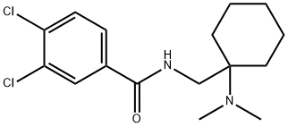 3,4-ジクロロ-N-[[1-(ジメチルアミノ)シクロヘキシル]メチル]ベンズアミド 化学構造式