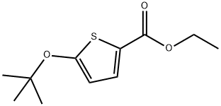 5-tert-Butoxy-2-thiophenecarboxylic acid ethyl ester Structure