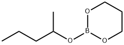 2-(1-Methylbutoxy)-1,3,2-dioxaborinane 结构式