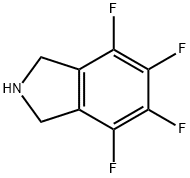 4,5,6,7-四氟-2,3-二氢-1H-异吲哚, 55164-86-8, 结构式