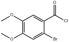 2-溴-4,5-二甲氧基-苯甲酰氯 结构式