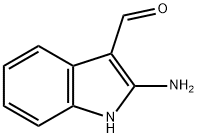 1H-Indole-3-carboxaldehyde,  2-amino- Structure