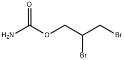 2,3-ジブロモプロピル=カルバマート 化学構造式