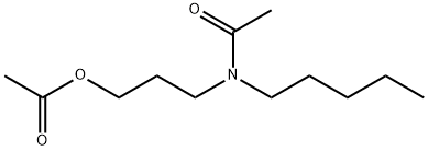 Acetic acid 3-(acetylpentylamino)propyl ester Struktur