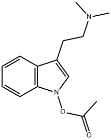 1-Acetoxy-N,N-dimethyl-1H-indole-3-ethanamine Structure