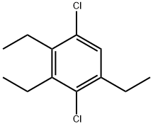 1,4-Dichloro-2,3,5-triethylbenzene Structure