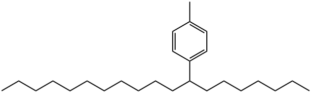 1-(1-Heptyldodecyl)-4-methylbenzene 结构式