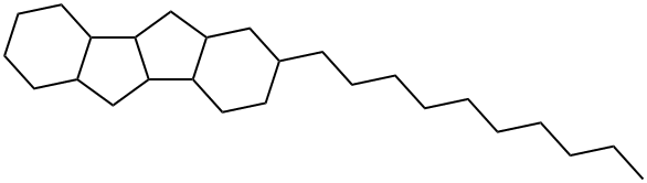 2-デシルヘキサデカヒドロインデノ[2,1-a]インデン 化学構造式