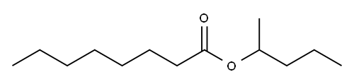 Octanoic acid, 1-Methylbutyl ester Structure