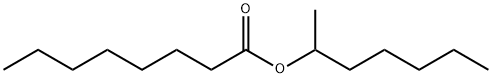 オクタン酸1-メチルヘキシル 化学構造式