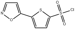 5-イソオキサゾール-5-イルチオフェン-2-スルホニルクロリド 化学構造式