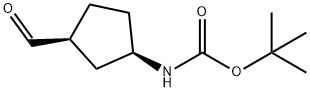 Carbamic acid, [(1R,3S)-3-formylcyclopentyl]-, 1,1-dimethylethyl ester (9CI) 化学構造式
