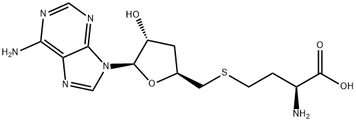 S-3'-deoxyadenosylhomocysteine 化学構造式