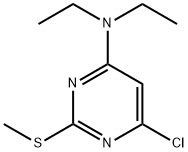 6-CHLORO-N,N-DIETHYL-2-(METHYLTHIO)PYRIMIDIN-4-AMINE Struktur