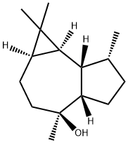 [1aR-(1aalpha,4beta,4abeta,7alpha,7abeta,7balpha)]-decahydro-1,1,4,7-tetramethyl-1H-cycloprop[e]azulen-4-ol  Struktur