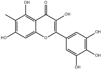 3,3',4',5,5',7-Hexahydroxy-6-methylflavone 结构式