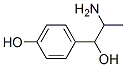 2-アミノ-1-(4-ヒドロキシフェニル)-1-プロパノール 化学構造式