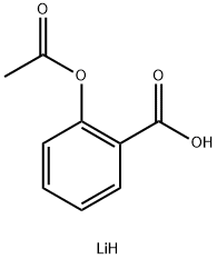 2-アセトキシ安息香酸リチウム 化学構造式
