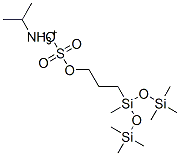 isopropylammonium 3-[1,3,3,3-tetramethyl-1-[(trimethylsilyl)oxy]disiloxanyl]propyl sulphate Struktur