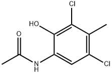 6-乙酰氨基-2,4-二氯-3-甲基苯酚, 55202-11-4, 结构式
