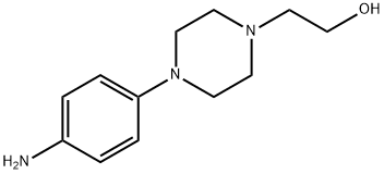 2-[4-(4-アミノフェニル)-1-ピペラジニル]-1-エタノール 化学構造式