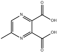 5-Methyl-2,3-pyrazinedicarboxylic acid Struktur