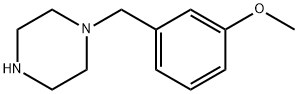 1-(3-メトキシベンジル)ピペラジン 化学構造式