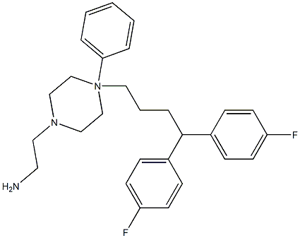 1-(2-アニリノエチル)-4-[4,4-ビス(p-フルオロフェニル)ブチル]ピペラジン