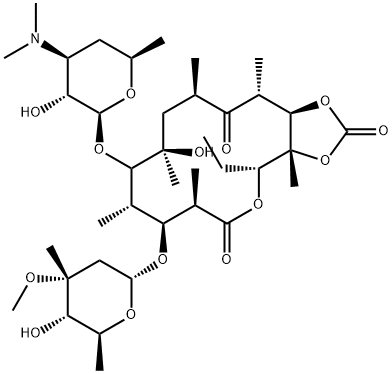 环酯红霉素, 55224-05-0, 结构式