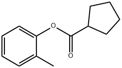 2-Methylphenyl cyclopentanecarboxylate Struktur