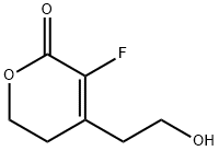 2H-Pyran-2-one, 3-fluoro-5,6-dihydro-4-(2-hydroxyethyl)- (9CI) Structure