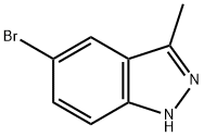 5-ブロモ-3-メチル-1H-インダゾール 化学構造式