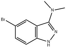 5-溴-N,N-二甲基-1H-吲唑-3-胺 结构式